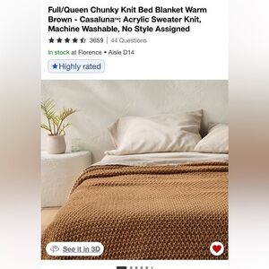 Casaluna Warm Tan Knit Blanket